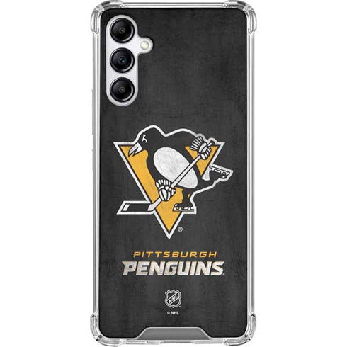 NHL Pittsburgh Penguins Distressed Gabb Phone 4 Clear Case