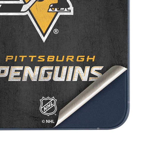 NHL Pittsburgh Penguins Distressed Galaxy A35 5G Skin