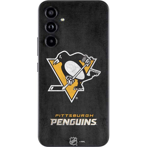 NHL Pittsburgh Penguins Distressed Galaxy A54 5G Skin