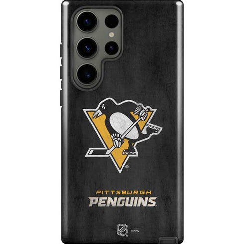 NHL Pittsburgh Penguins Distressed Galaxy S23 Ultra Pro Case