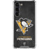NHL Pittsburgh Penguins Distressed Galaxy S24 FE Clear Case
