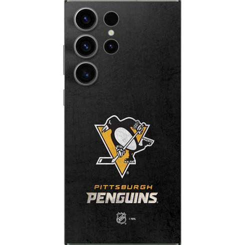 NHL Pittsburgh Penguins Distressed Galaxy S24 Ultra Skin