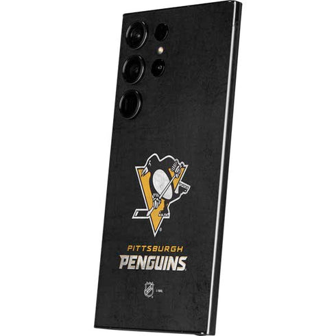 NHL Pittsburgh Penguins Distressed Galaxy S25 Ultra Skin
