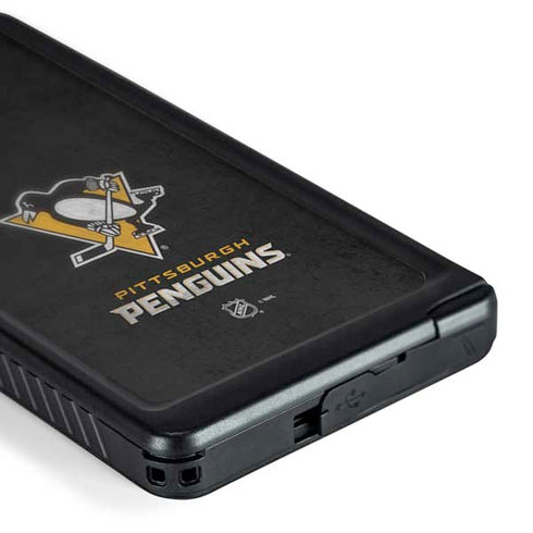 NHL Pittsburgh Penguins Distressed Galaxy S24 Ultra Waterproof Case