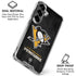 NHL Pittsburgh Penguins Distressed Galaxy S26 Clear Case