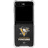 NHL Pittsburgh Penguins Distressed Galaxy Z Flip6 Clear Case
