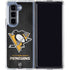 NHL Pittsburgh Penguins Distressed Galaxy Z Fold5 5G Clear Case