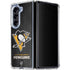 NHL Pittsburgh Penguins Distressed Galaxy Z Fold5 5G Clear Case