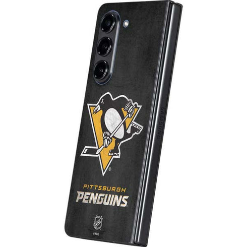 NHL Pittsburgh Penguins Distressed Galaxy Z Fold5 5G Skin