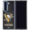 NHL Pittsburgh Penguins Distressed Galaxy Z Fold6 Clear Case