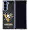 NHL Pittsburgh Penguins Distressed Galaxy Z Fold7 Clear Case