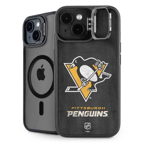NHL Pittsburgh Penguins Distressed iPhone 13 Kickstand Case