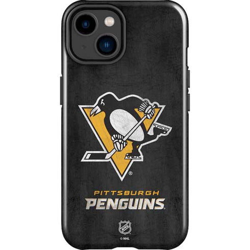 NHL Pittsburgh Penguins Distressed iPhone 15 Impact Case