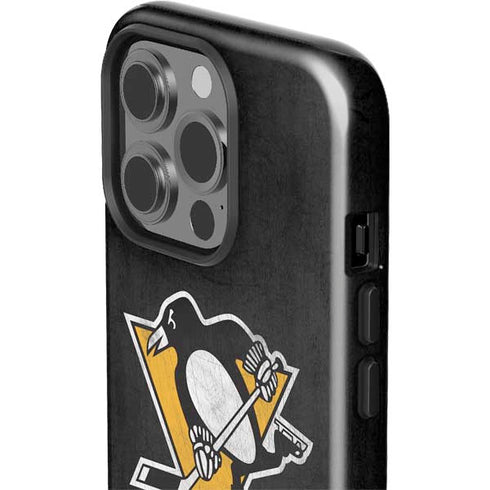 NHL Pittsburgh Penguins Distressed iPhone 15 Pro Impact Case