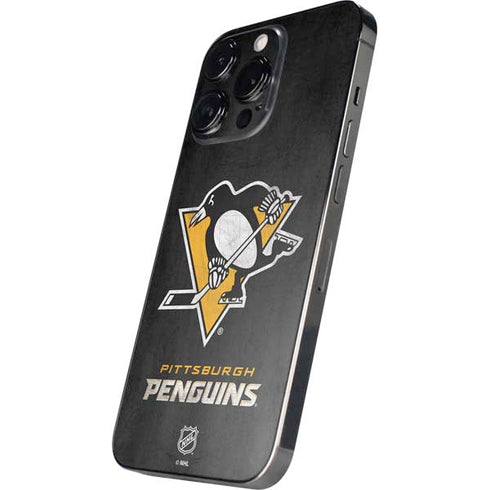 NHL Pittsburgh Penguins Distressed iPhone 15 Pro Max Skin