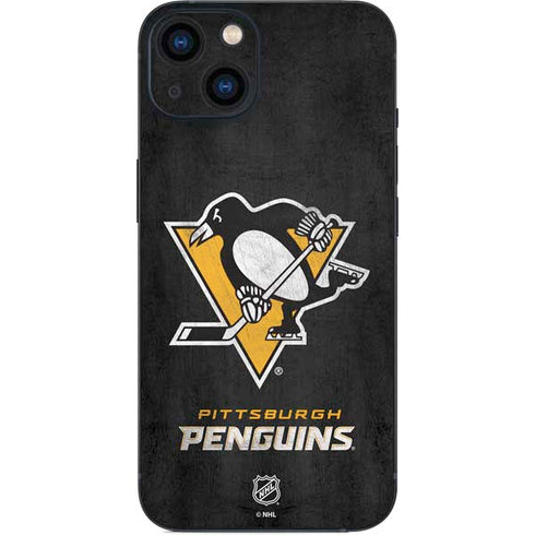 NHL Pittsburgh Penguins Distressed iPhone 15 Skin