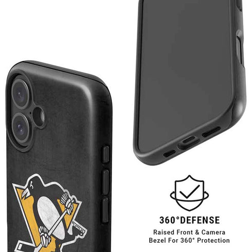 NHL Pittsburgh Penguins Distressed iPhone 16 Magsafe Impact Case