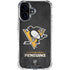 NHL Pittsburgh Penguins Distressed iPhone 16 Plus Clear Case
