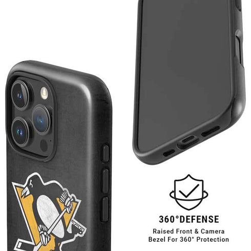 NHL Pittsburgh Penguins Distressed iPhone 16 Pro Max Magsafe Impact Case