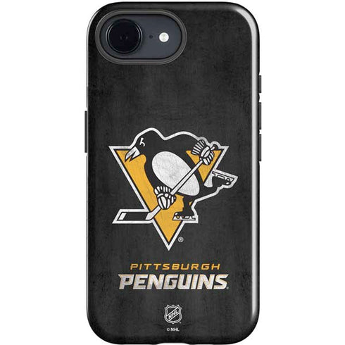 NHL Pittsburgh Penguins Distressed iPhone 16e Impact Case