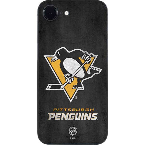 NHL Pittsburgh Penguins Distressed iPhone 16e Skin