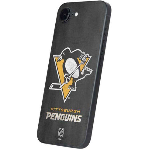 NHL Pittsburgh Penguins Distressed iPhone 16e Skin