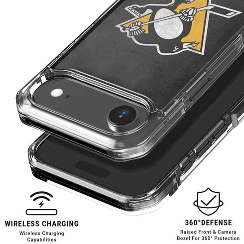 NHL Pittsburgh Penguins Distressed iPhone 17 Air Clear Case