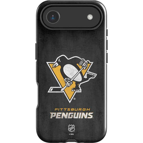 NHL Pittsburgh Penguins Distressed iPhone 17 Air Impact Case