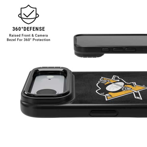 NHL Pittsburgh Penguins Distressed iPhone 17 Air Kickstand Case
