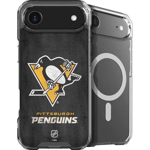 NHL Pittsburgh Penguins Distressed iPhone 17 Air MagSafe Case