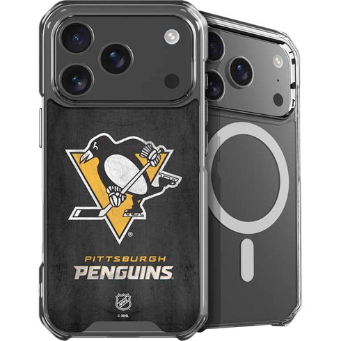NHL Pittsburgh Penguins Distressed iPhone 17 Pro MagSafe Case