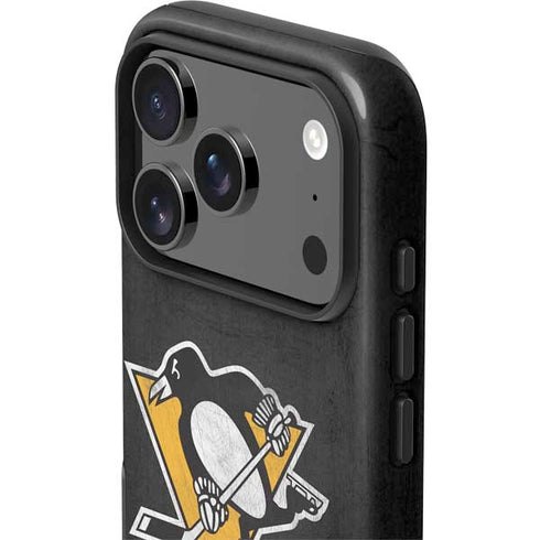 NHL Pittsburgh Penguins Distressed iPhone 17 Pro Max Impact Case