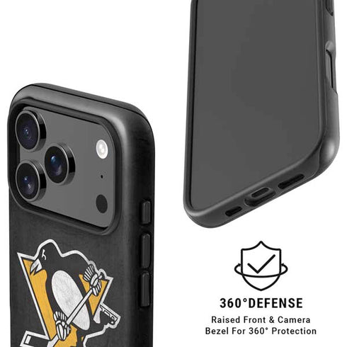 NHL Pittsburgh Penguins Distressed iPhone 17 Pro Max Magsafe Impact Case