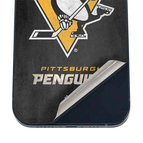 NHL Pittsburgh Penguins Distressed iPhone 17 Skin