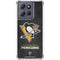 NHL Pittsburgh Penguins Distressed Moto G 5G (2025) Clear Case