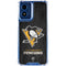 NHL Pittsburgh Penguins Distressed Moto G 5G (2024) Clear Case