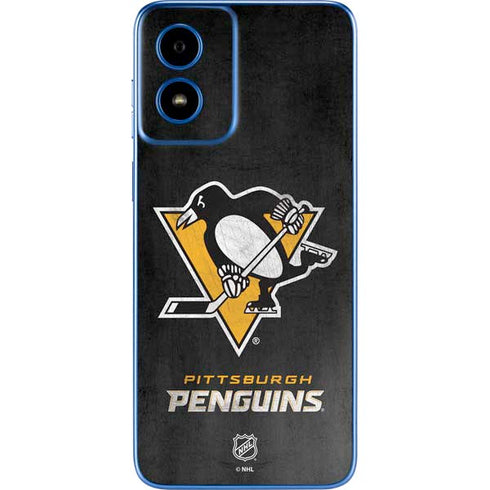 NHL Pittsburgh Penguins Distressed Moto G Play 4G (2024) Skin