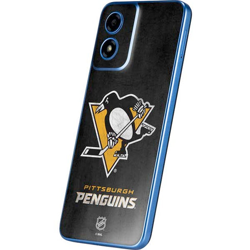 NHL Pittsburgh Penguins Distressed Moto G Play 4G (2024) Skin