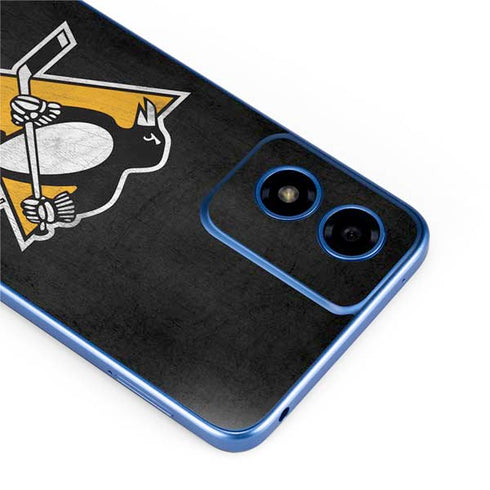 NHL Pittsburgh Penguins Distressed Moto G Play 4G (2024) Skin