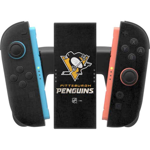NHL Pittsburgh Penguins Distressed Nintendo Switch 2 (2025) Joy-Con Controller Skin