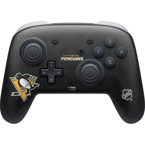 NHL Pittsburgh Penguins Distressed Nintendo Switch 2 (2025) Pro Controller Skin