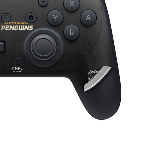 NHL Pittsburgh Penguins Distressed Nintendo Switch 2 (2025) Pro Controller Skin