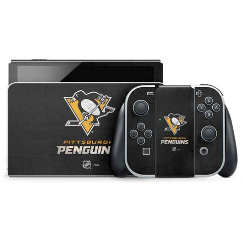 NHL Pittsburgh Penguins Distressed Nintendo Skins