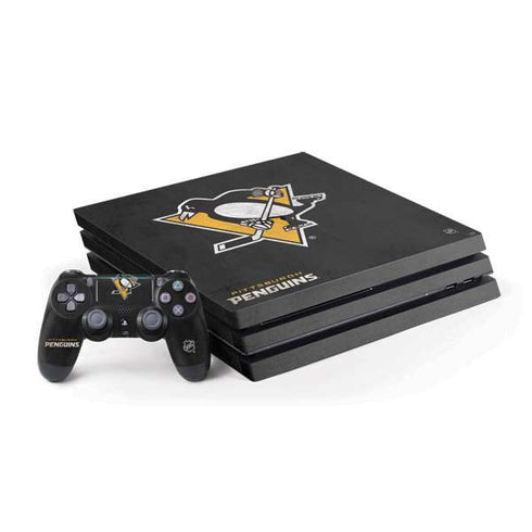 NHL Pittsburgh Penguins Distressed PlayStation PS4 Skins