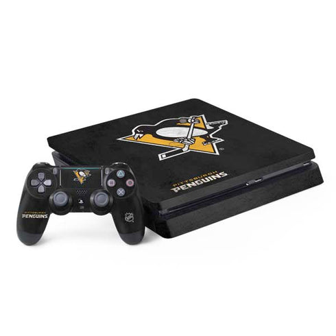 NHL Pittsburgh Penguins Distressed PlayStation PS4 Skins