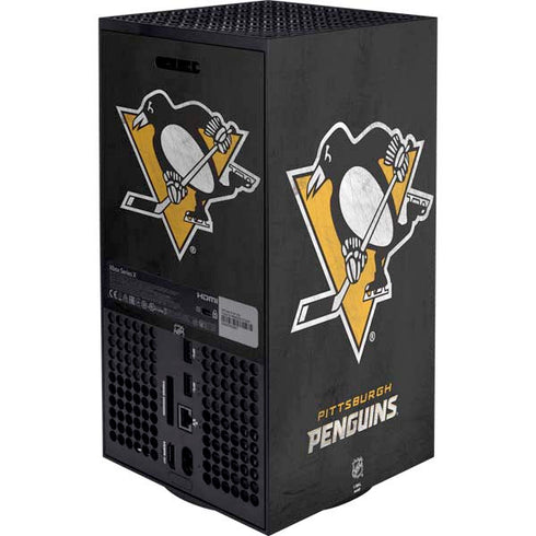 NHL Pittsburgh Penguins Distressed XBox Series X Digital Edition Bundle Skin