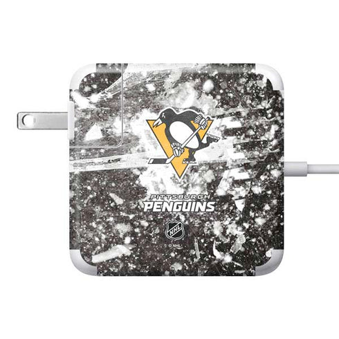 NHL Pittsburgh Penguins Frozen 85W Power Adapter (15 and 17 inch MacBook Pro Charger) Skin