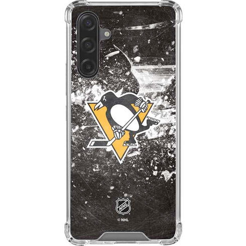 NHL Pittsburgh Penguins Frozen Galaxy A17 Clear Case
