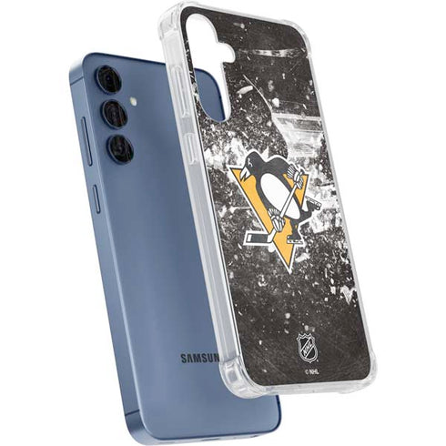 NHL Pittsburgh Penguins Frozen Galaxy A35 5G Clear Case