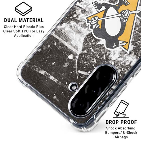 NHL Pittsburgh Penguins Frozen Galaxy A36 5G Clear Case